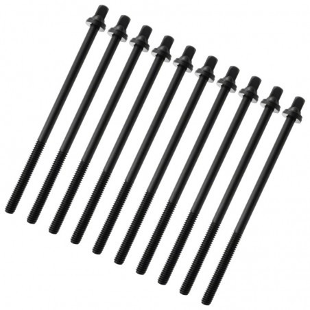 TRC-102W-BK - Vite Tirante Nero 102mm con Rondella - Filettatura 7/32" (x10)