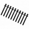 TRC-42W-BK -Vite Tirante Nero 42mm con Rondella - Filettatura 7/32" (x10)