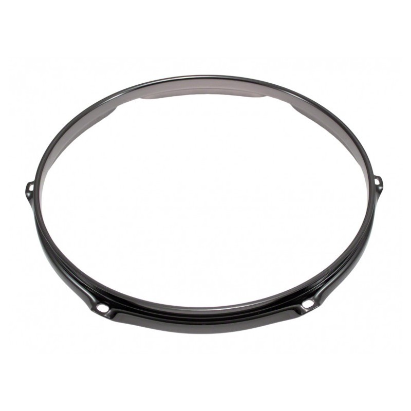 H23-12-6BK - Cerchio 12" 6 Tiranti Nero Super Tripla Flangia 2.3mm