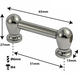 TL1S51B - Blocchetto Tubo Grancassa - 51mm - Solo (x1)
