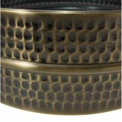 SBHB1405 - 14" x 5" Black Plated Hammered Brass Beaded Shell - Snare Drum