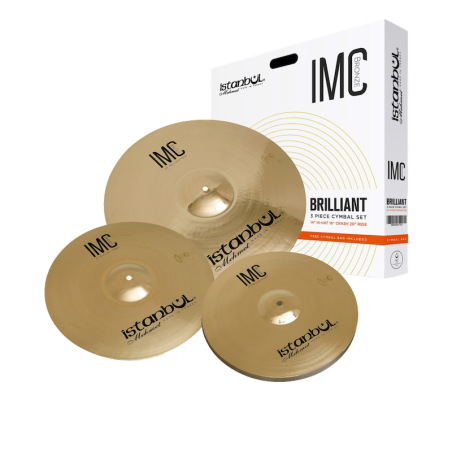 IMC Bronze 3 Piece Cymbal Set (Brilliant) - Bag free!