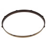 HDC3-18-8VBB - 18" 8 Holes Black 3mm Die Cast Drum Hoop - Vintage Brushed Brass
