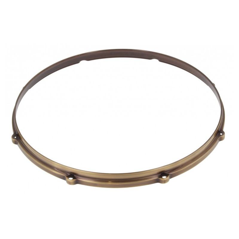HDC3-18-8VBB - 18" 8 Holes Black 3mm Die Cast Drum Hoop - Vintage Brushed Brass