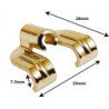DC16BR - graffa 7.5mm Rullante / Grancassa - d'Oro (x1)