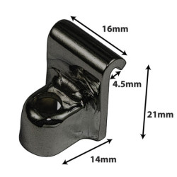 DC27BK - graffa HNF45 - Nero (x2)