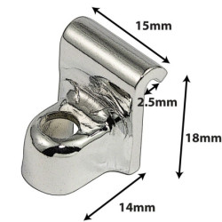 DC7 - graffa HSFB23 cromo (x2)