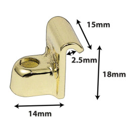 DC7RA - graffa HSFB23 ottone grezzo (x2)