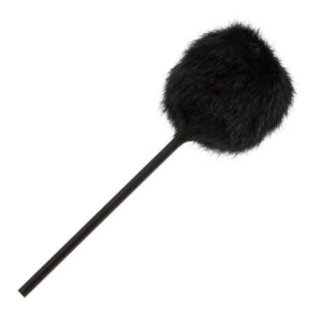 209BLK - BD Kick Beater - Black Furry - Black Shaft
