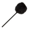 209BLK - BD Kick Beater - Black Furry - Black Shaft