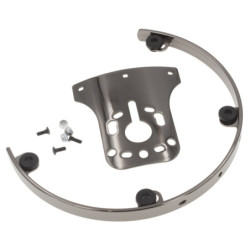SPT-UN-8-5-BK - Black 8" 5 Holes Rims / Tom Suspension - Universal Plate