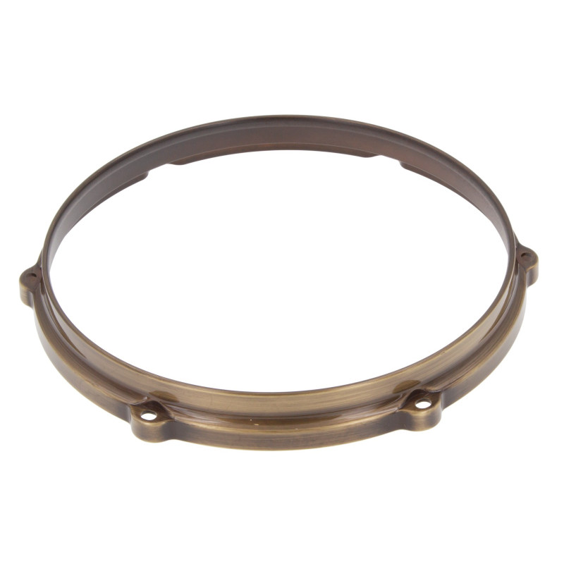 HDC3-10-6VBB - 10" 6 Holes Black 3mm Die Cast Drum Hoop - Vintage Brushed Brass