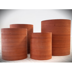Set fusti grezzi in legno Padouk 10-12-14-16 (made in Italy 🇮🇹)