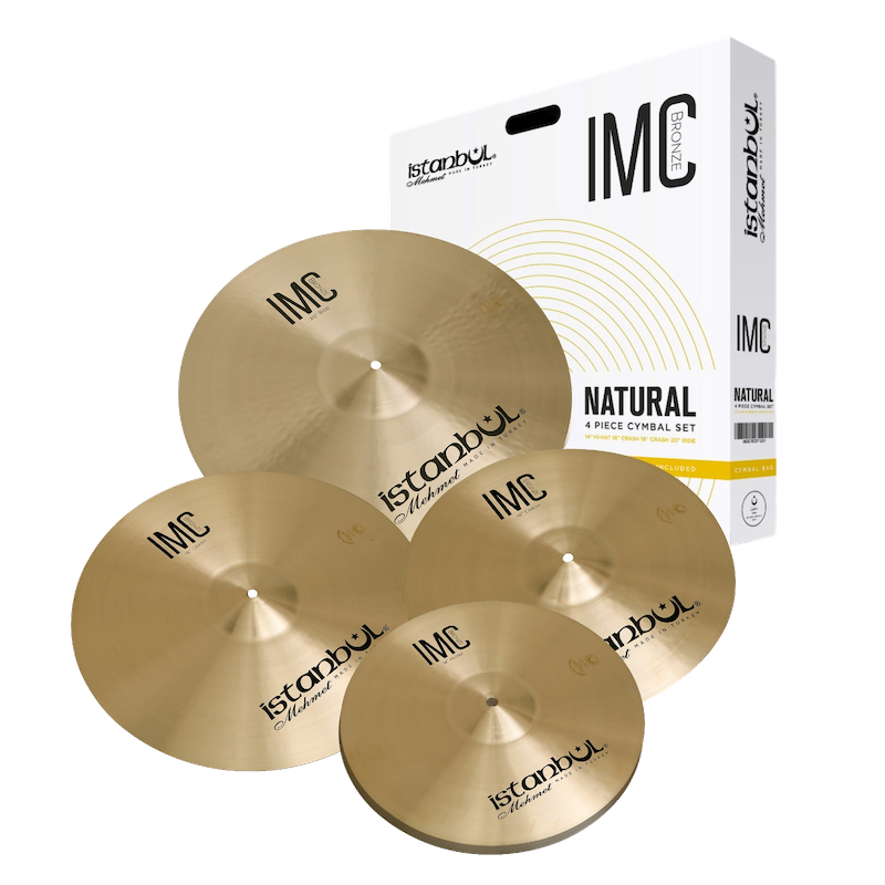 IMC Bronze 4 Piece Cymbal Set (Natural) - Bag free!