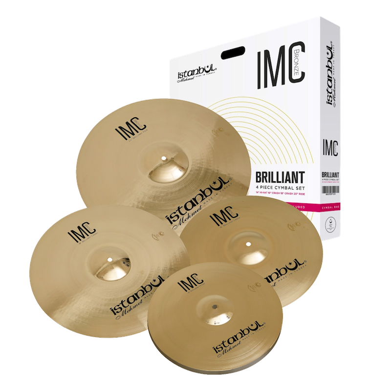 IMC Bronze 4 Piece Cymbal Set (Brilliant) - Bag free!