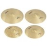 Mute 4x Silent Cymbals Set - 14" 16" 18" 20" - Brass Finish