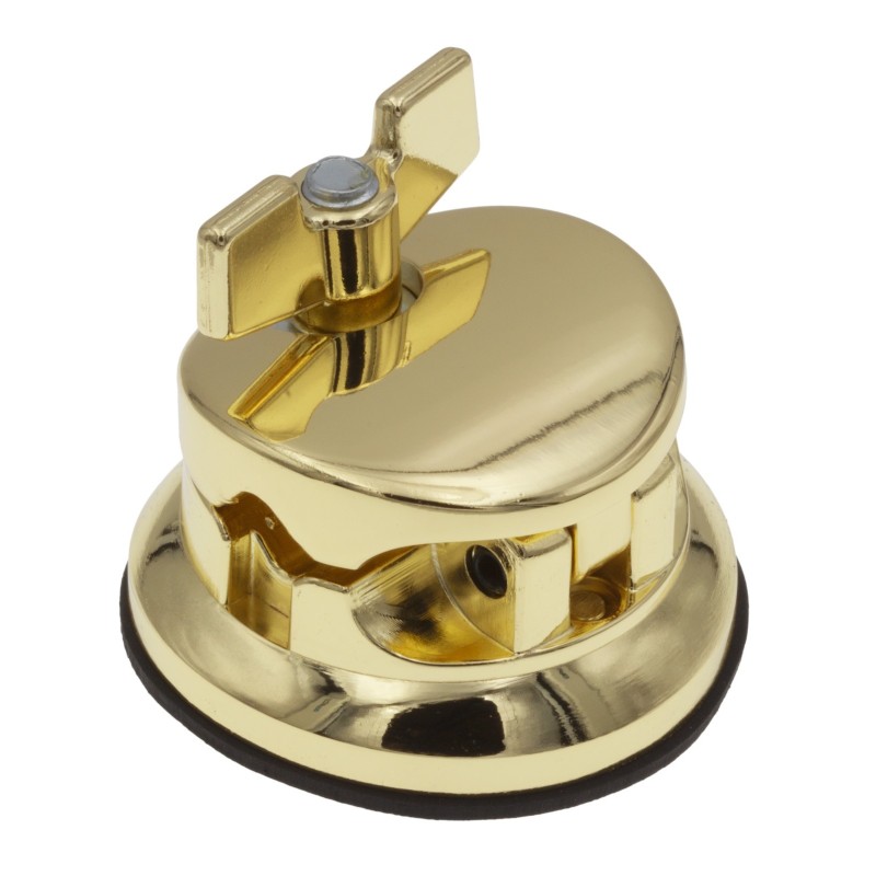 TB10BR - fissaggio rotonda Tomtom / Timbal Base 50mm - d'Oro (x1)