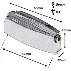 L23BD - Blocchetto Grancassa - 57mm (x1)