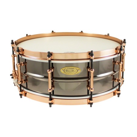 BK-5014SFXG - Black Dawg Aztec Gold Vintage 14" x 5" Snare Drum - Brass Shell