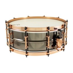 BK-5014SFXG - Black Dawg Aztec Gold Vintage 14" x 5" Snare Drum - Brass Shell