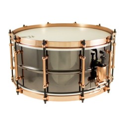 BK-6514SFXG - Black Dawg Aztec Gold Vintage 14" x 6.5" Snare Drum - Brass Shell