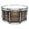 BKR-6514SH - Black Dawg 14" x 6.5" Snare Drum - Brushed Red Copper Brass Shell