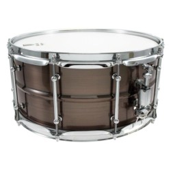 BKR-6514SH - Black Dawg 14" x 6.5" Snare Drum - Brushed Red Copper Brass Shell