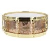 BZH-5014DHBR - Hammered Bronze Shell Series 14" x 5" Snare Drum - Die Cast Hoops