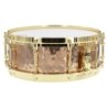 BZH-5014DHBR - Hammered Bronze Shell Series 14" x 5" Snare Drum - Die Cast Hoops