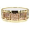 BZH-5014DHBR - Hammered Bronze Shell Series 14" x 5" Snare Drum - Die Cast Hoops