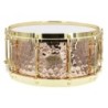 BZH-6514DHBR - Hammered Bronze Shell Series 14" x 6.5" Snare Drum - Die Cast Hoops
