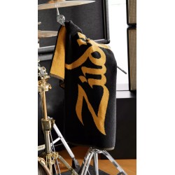 Zildjian towel with logo in black-gold