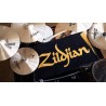 Zildjian towel with logo in black-gold