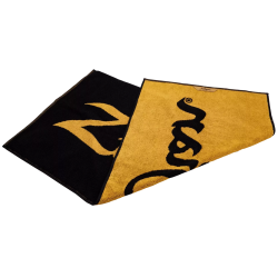Zildjian towel with logo in black-gold