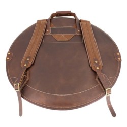 22" Backpack Leather Cymbal Case - Brown