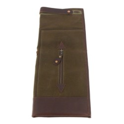 Waxed Canvas Bi-Fold Stick Case - Forest Green