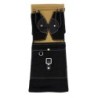 Waxed Canvas Compact Stick Case - Black