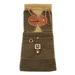 Wax Canvas Compact Stick Case - Forest Green