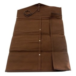 Wax Canvas Roll-Up Stick Case - Brown