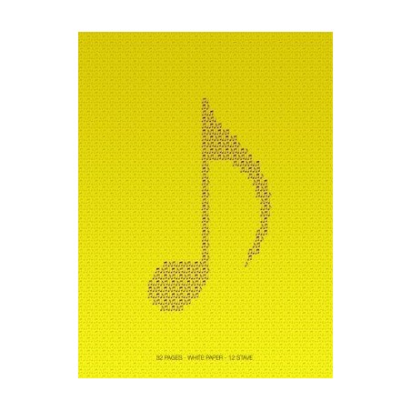 Quaderno da musica pentagrammato 32 pag. 12 righi