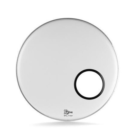 Pelle per Grancassa 22" Risonante Sabbiata con foro da 6" e rinforzo nero