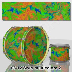 Multicolored swirl