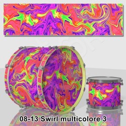 Multicolored swirl