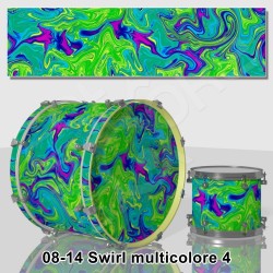 Multicolored swirl