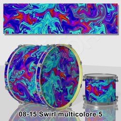 Multicolored swirl