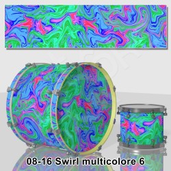 Multicolored swirl