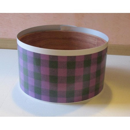 Wrap per rivestimento rullante 14"x7" Tessuto quadri Style