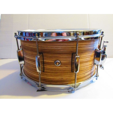 Rullante Drum Stroke 14"x7" Zebrano finitura naturale
