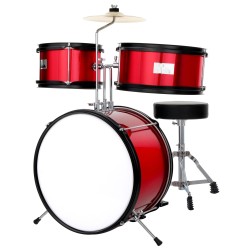 Batteria Junior 3 pezzi Rossa + DVD e Bacchette OMAGGIO!