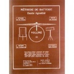 DANTE AGOSTINI METHODE DE BATTERIE VOL. 3